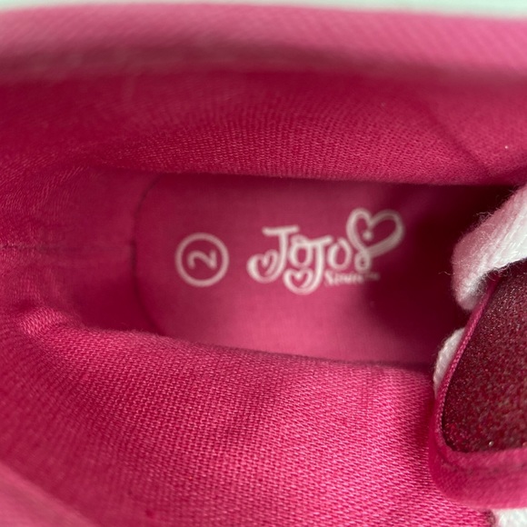 Jojo Siwa Pink Glitter Hi Top Sneakers - Picture 9 of 14